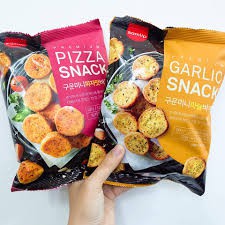 Bánh mì sấy bơ tỏi hàn quốc garlic snacks 120gr x 12 bịch - siêu ngon- ăn vặt- bimbim- snack - date mới