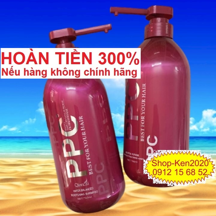 Dầu GỘI hoặc XẢ PPC Keratin Repair 750ml phục hồi tóc hư tổn