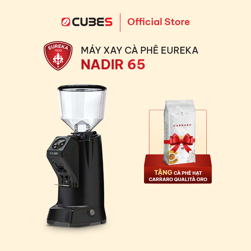 Máy xay cà phê chuyên nghiệp Eureka Nadir 65 - Lưỡi dao phẳng 65mm - Nhập khẩu chính hãng từ Ý - Bảo hành 12 tháng