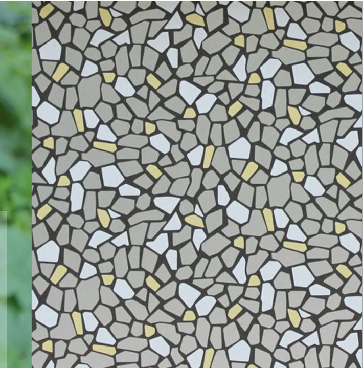 5 Mét Decal Dán Kính Mờ Khổ 45cm Rộng Có Keo - SỎI ĐÁ ĐEN PK018