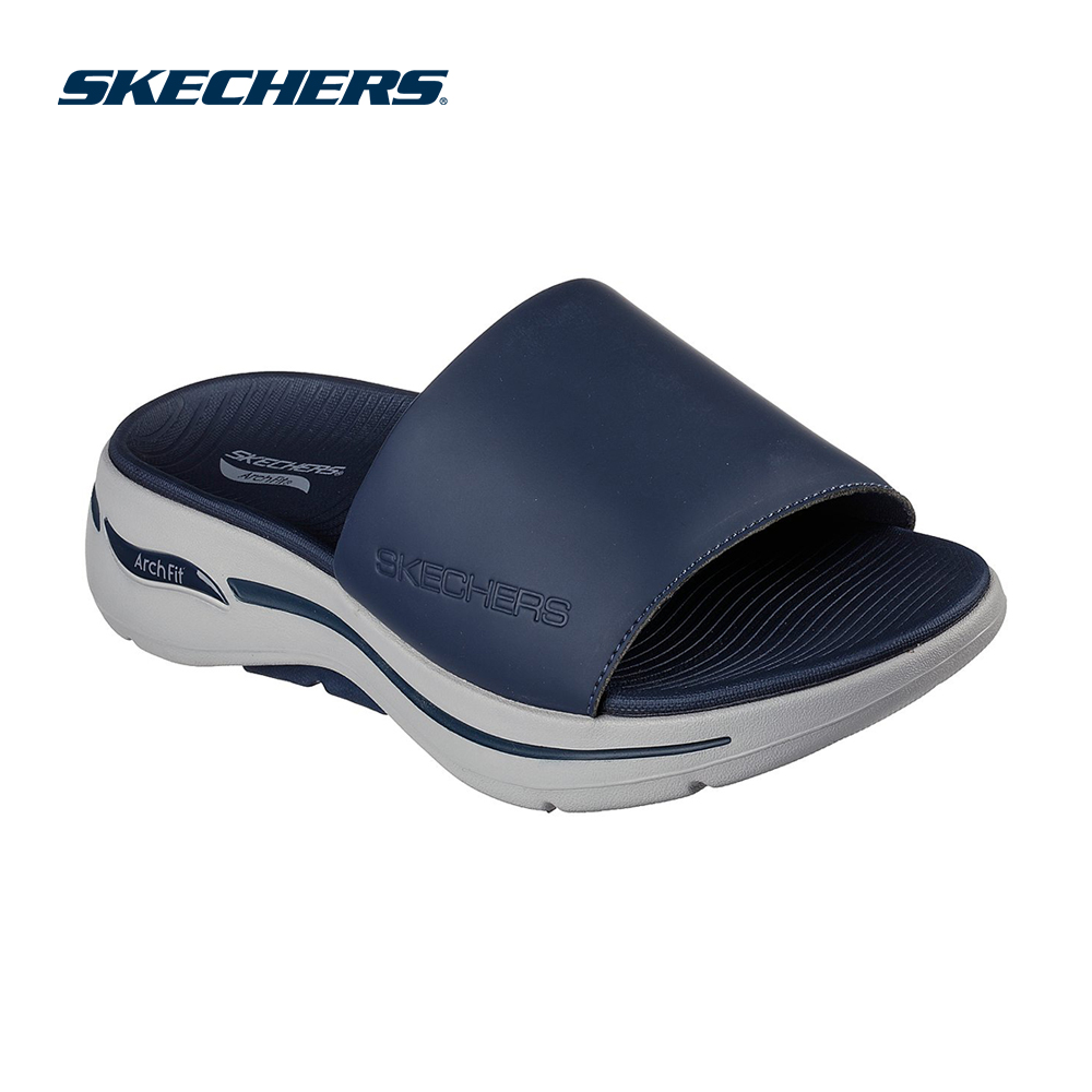 Skechers Nam Dép Quai Ngang Đi Bộ Giặt Máy Được, Đi Học, Đi Làm On-The