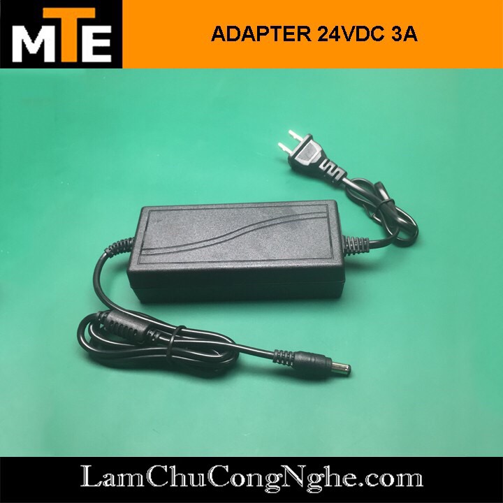 Nguồn adapter 24V 3A jack DC 5.5 x 2.1 mm