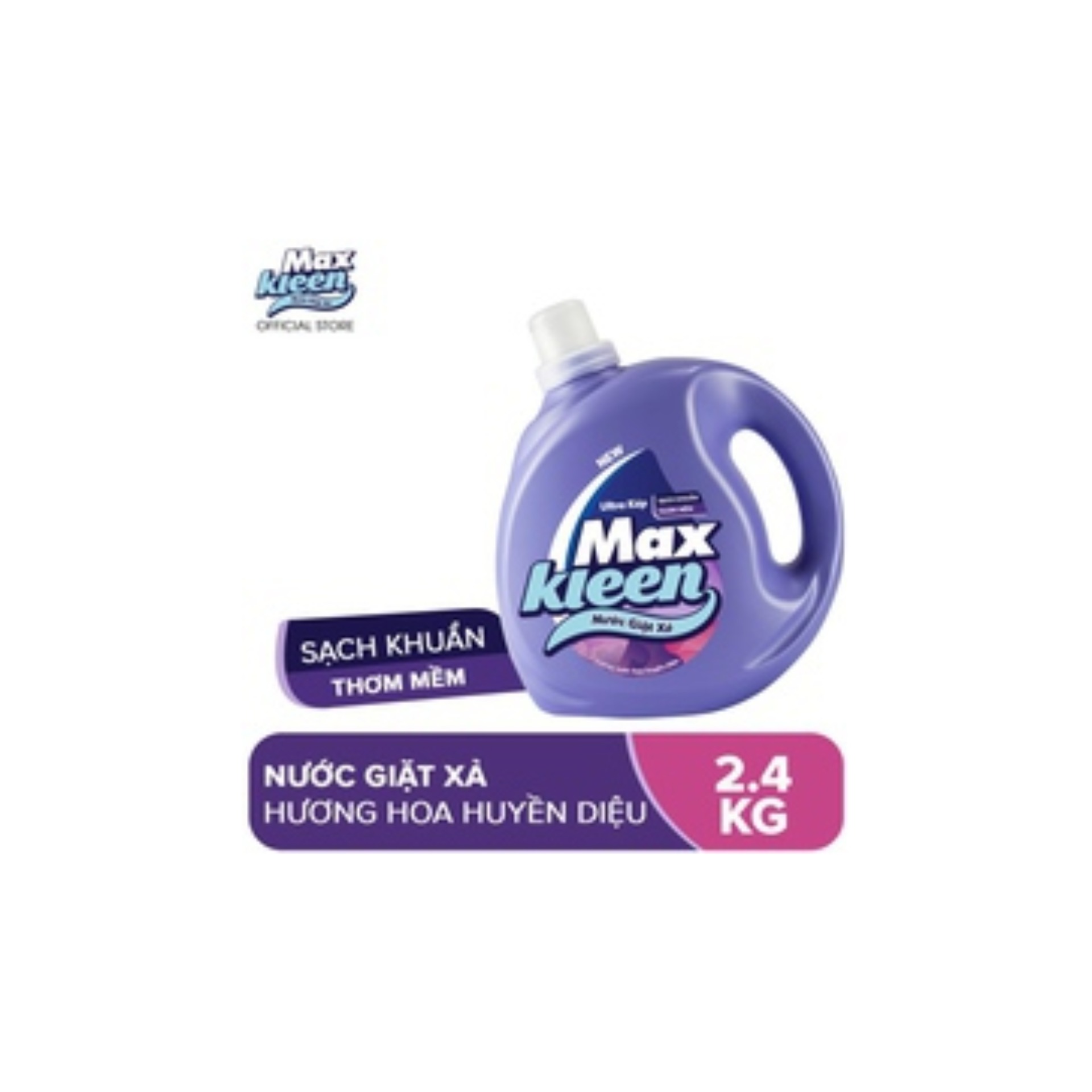 Chai Nước giặt xả MaxKleen Hương hoa huyền diệu 2.4kg