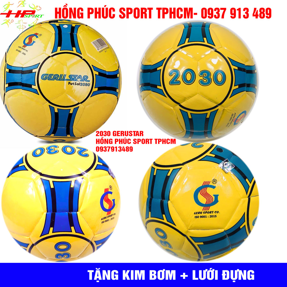 Bóng 2030 vàng - bóng đá 2030 chính hãng giá rẻ futsal sân cỏ nhân tạo Gerustar