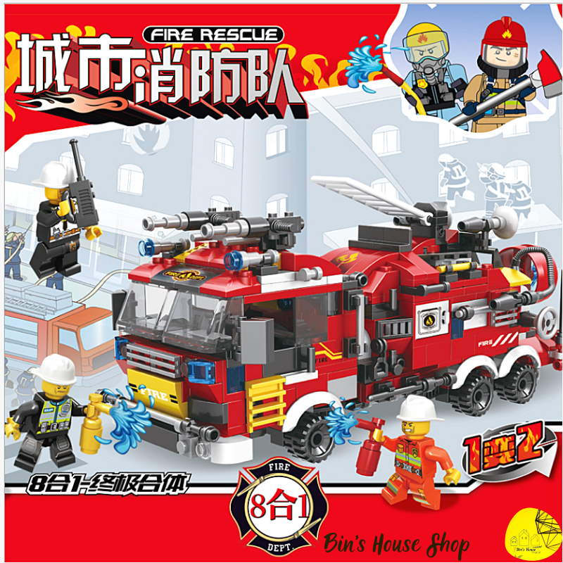 Đồ Chơi Trí Tuệ - mô hình láp ráp lego xe-máy bay- thuyền cứu hỏa