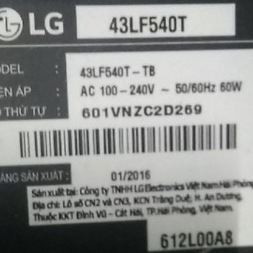 Bo mạch 43LF540T