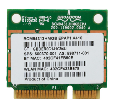 Card wifi pci-e ar5b95-pci-e 802.11n bluetooth bcm94313hmgb 600370 -001 dành cho laptop