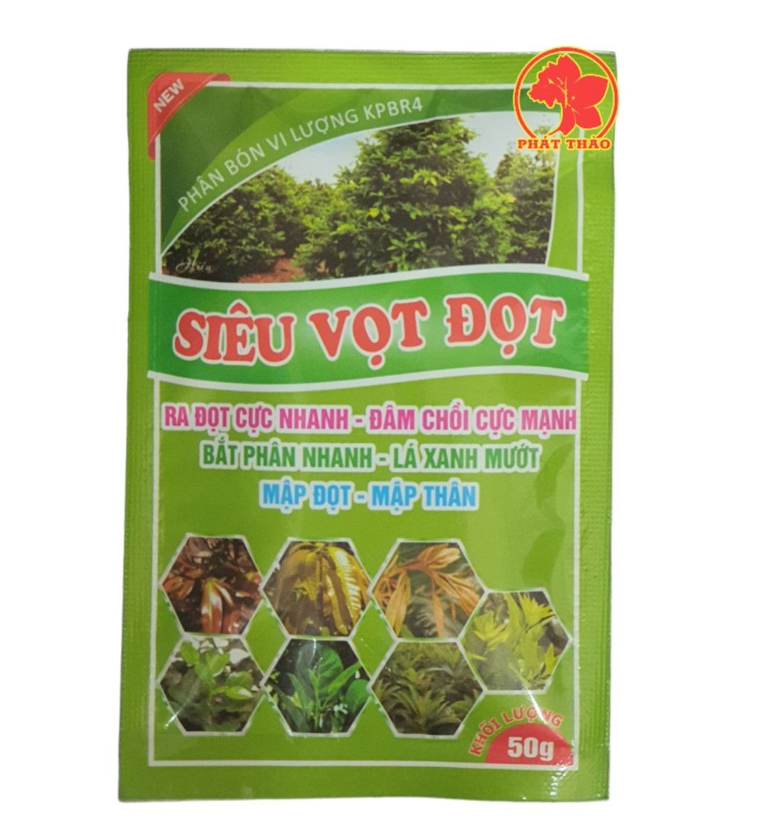 Phân bón lá Siêu Vọt Đọt 50gr, mập chồi, phát đọt, xanh dày lá
