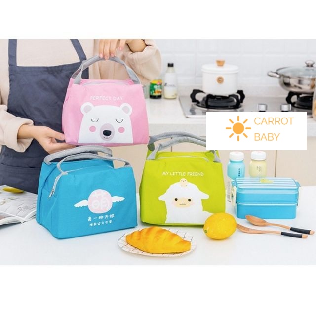 Túi giữ nhiệt đựng cơm văn phòng- túi đựng cơm carrotbabyshop