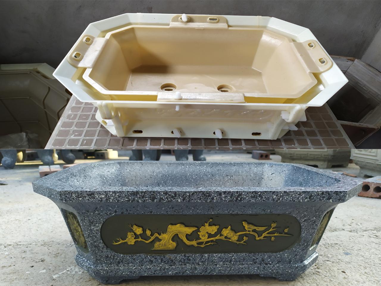 Khuôn chậu khay chữ nhật 33x45