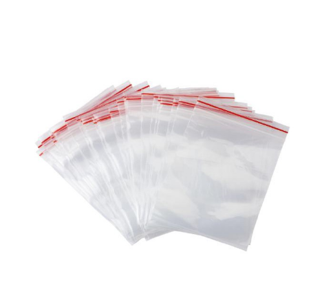 [ Giá Sập Sàn ] - 100gr Túi Zip Viền Đỏ Đựng Đồ Đủ Size