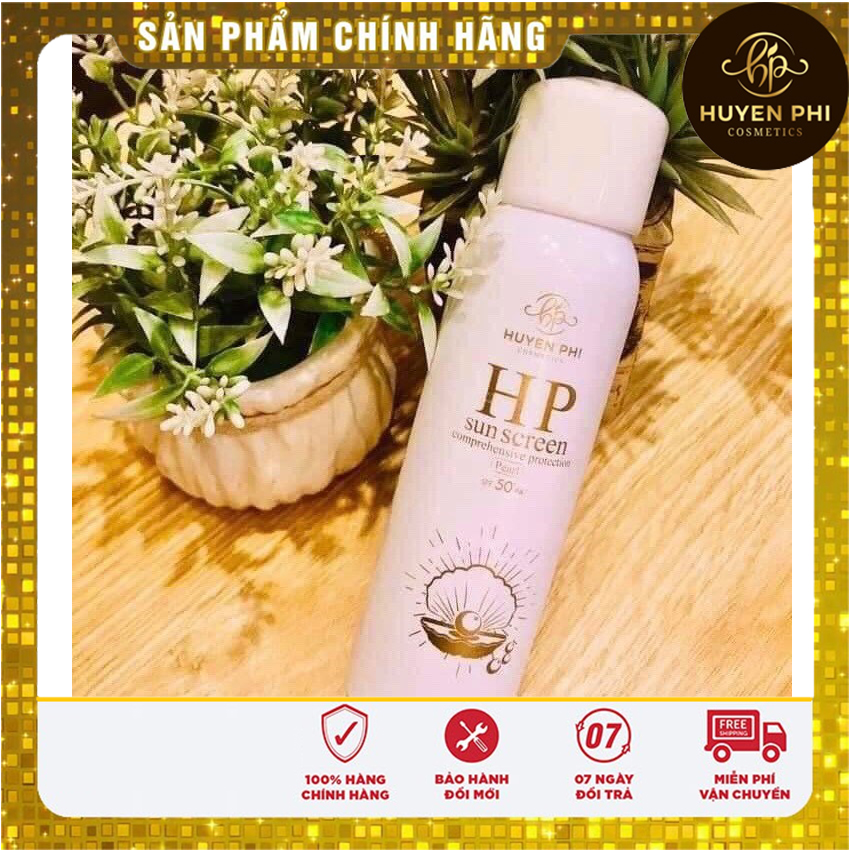 KEM XỊT CHỐNG NẮNG HP SUN SCREEN HUYỀN PHI [chỉ còn 30 xuất] {mua 1 tặng 1} Chỉ số SPF 50PA+++ bảo vệ da khỏi tác động của tia #UV. Không lộ vân kem, không trôi trong nước. Kìm dầu, lành tính với da mụn, không gây bí dính