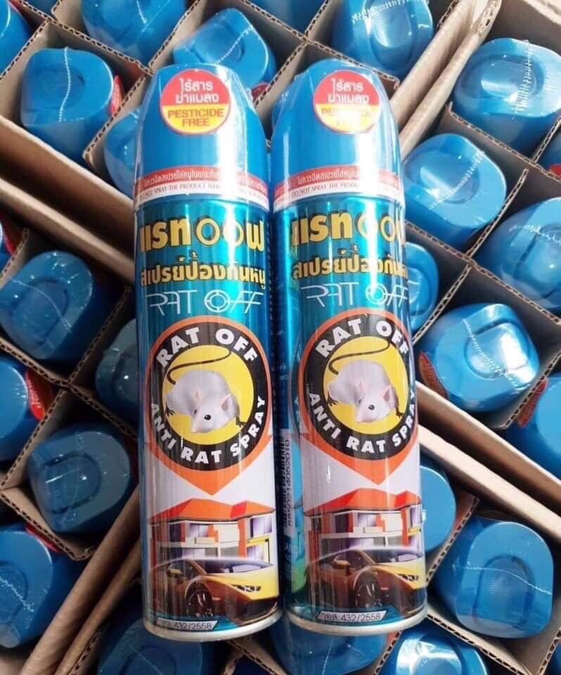 Bình xịt đuổi chuột rat off anti rat spray -thái lan