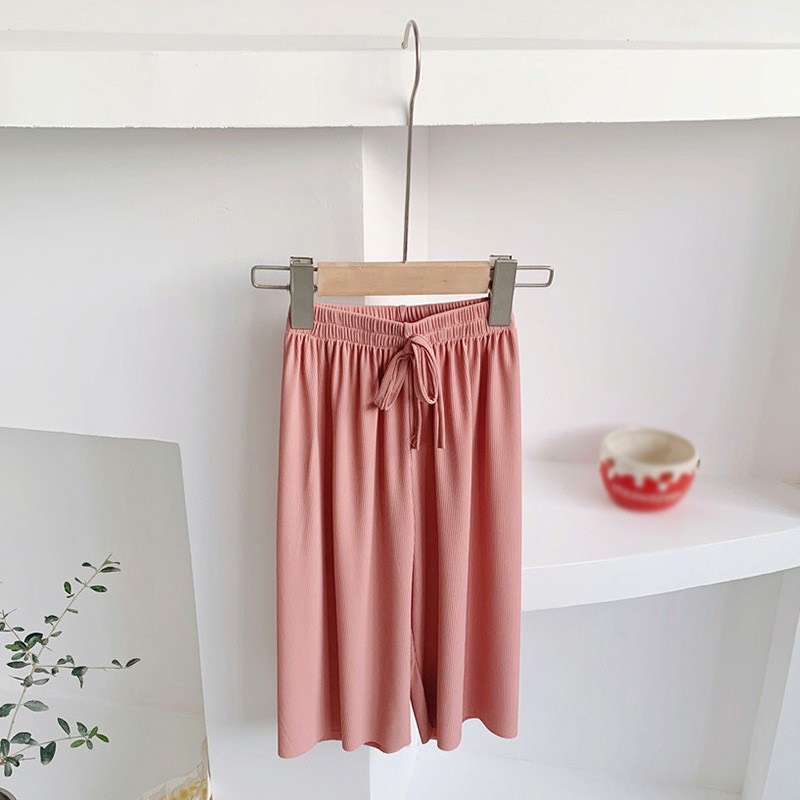 Quần dài lưng thun ống rộng phong cách hàn quốc dành cho bé