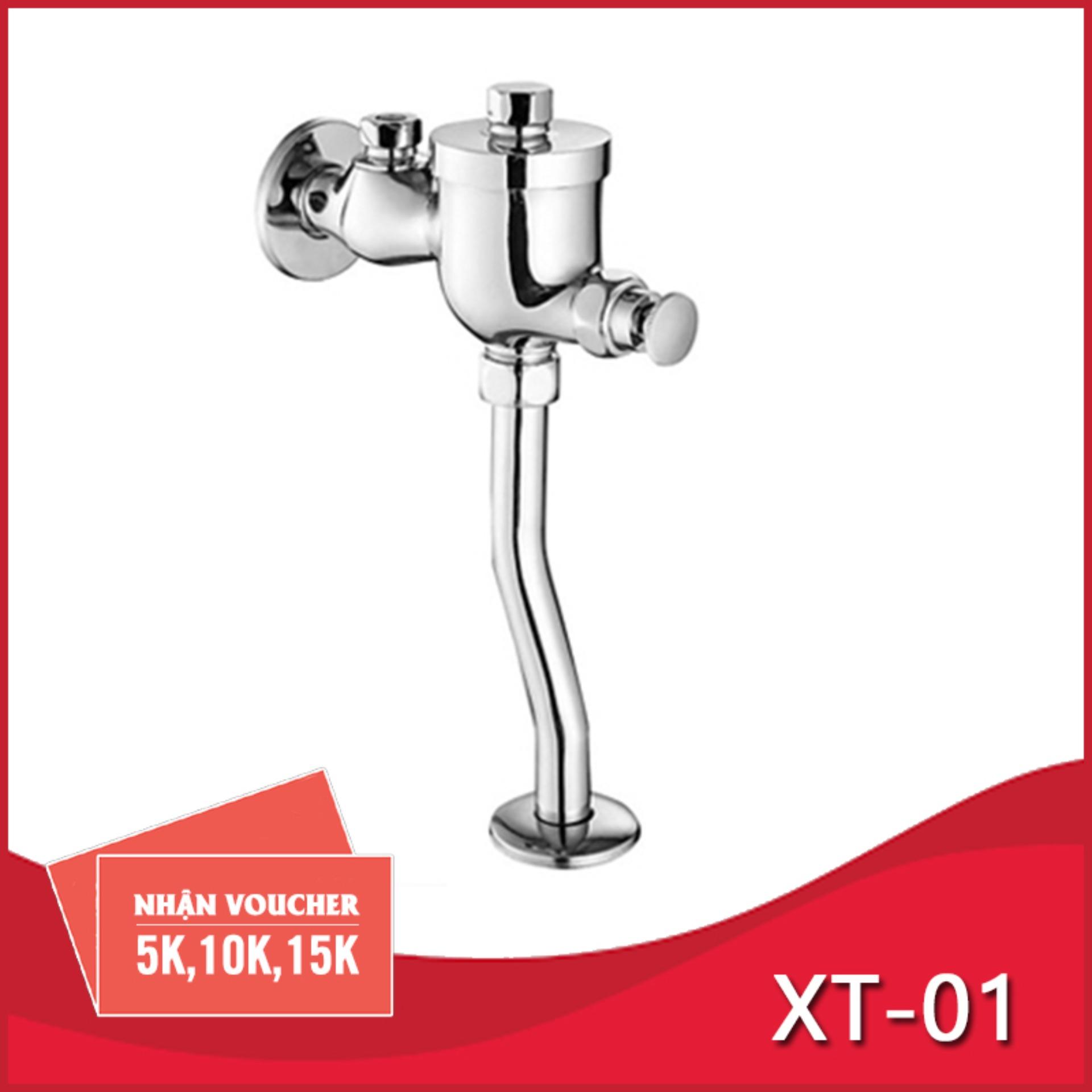 Vòi nhấn xả tiểu nam đồng mạ chrome xt - 01