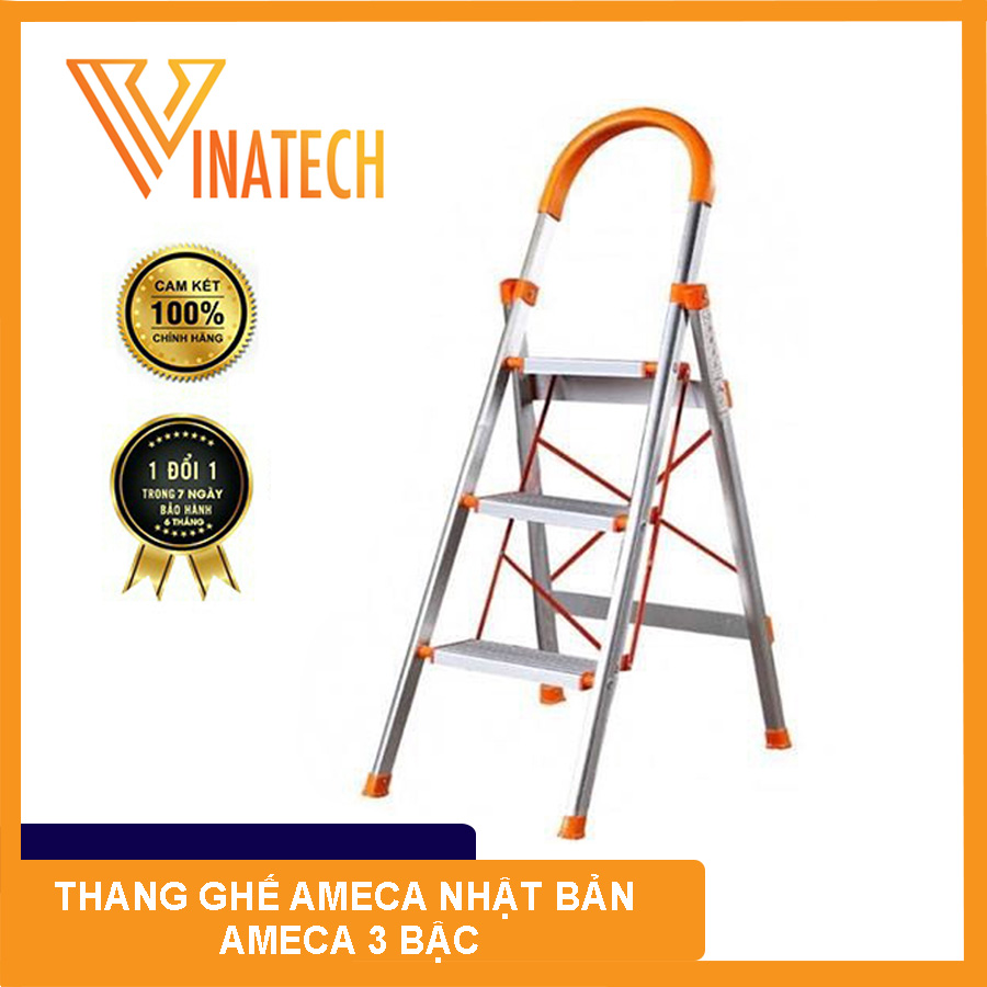 Thang ghế inox ameca nhật bản 3 bậc