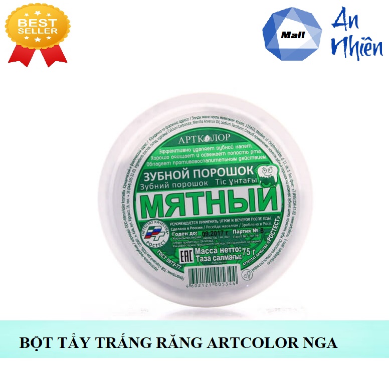 [HCM]Bột Trắng Răng Nga Artcolor 75gr - Mẫu mới