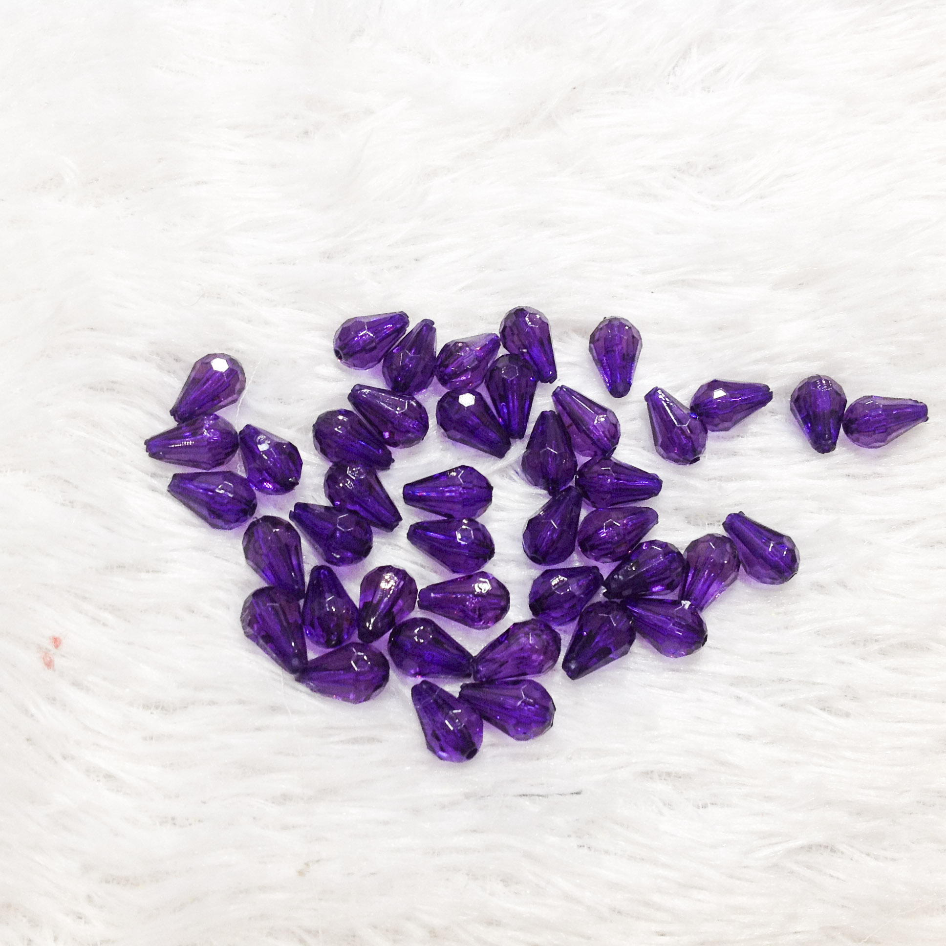 Set 20 hạt giọt nước ancrylic xỏ vòng làm đồ handmade size 1.3cm