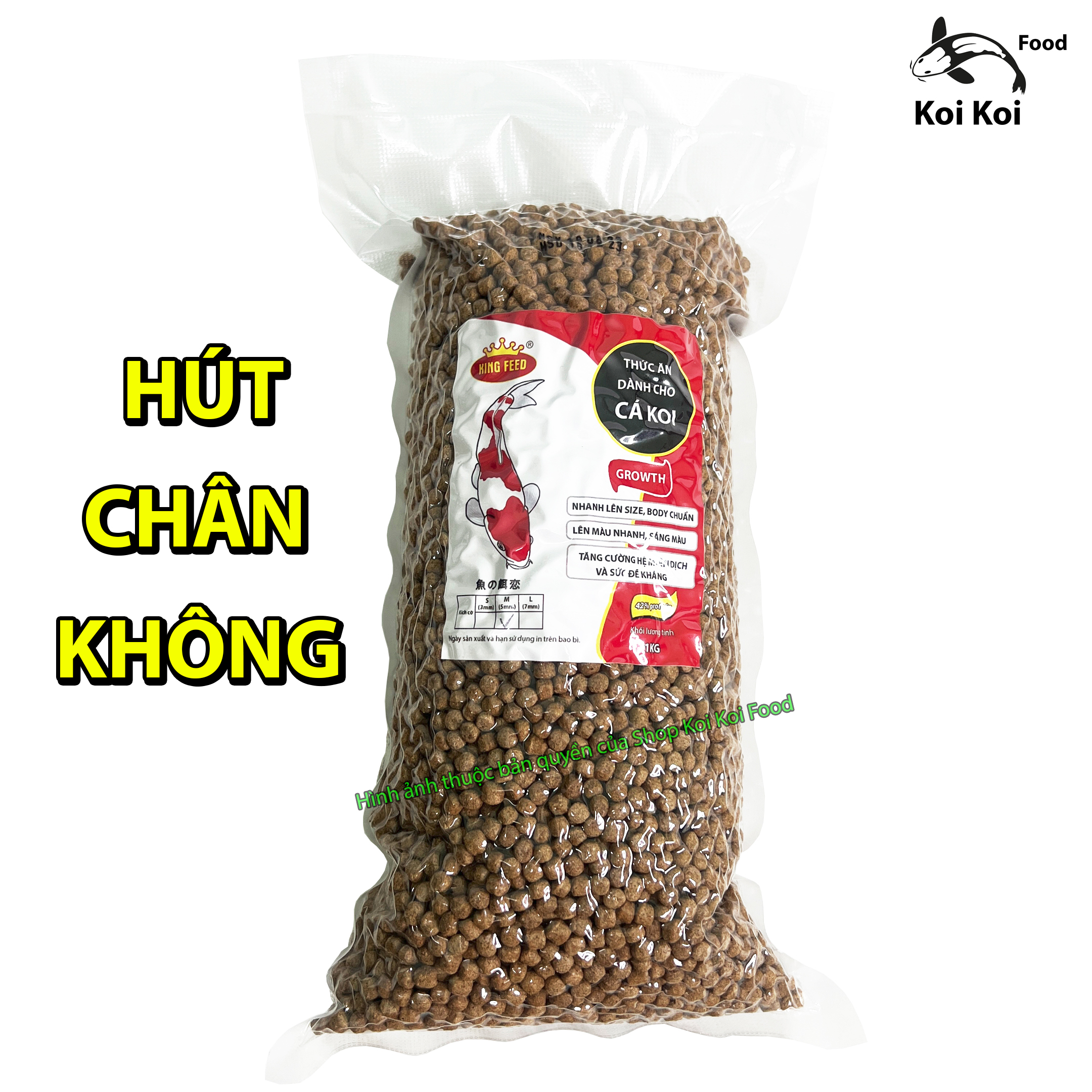 Cám cá koi king feed - thức ăn cho cá koi hàng chuẩn