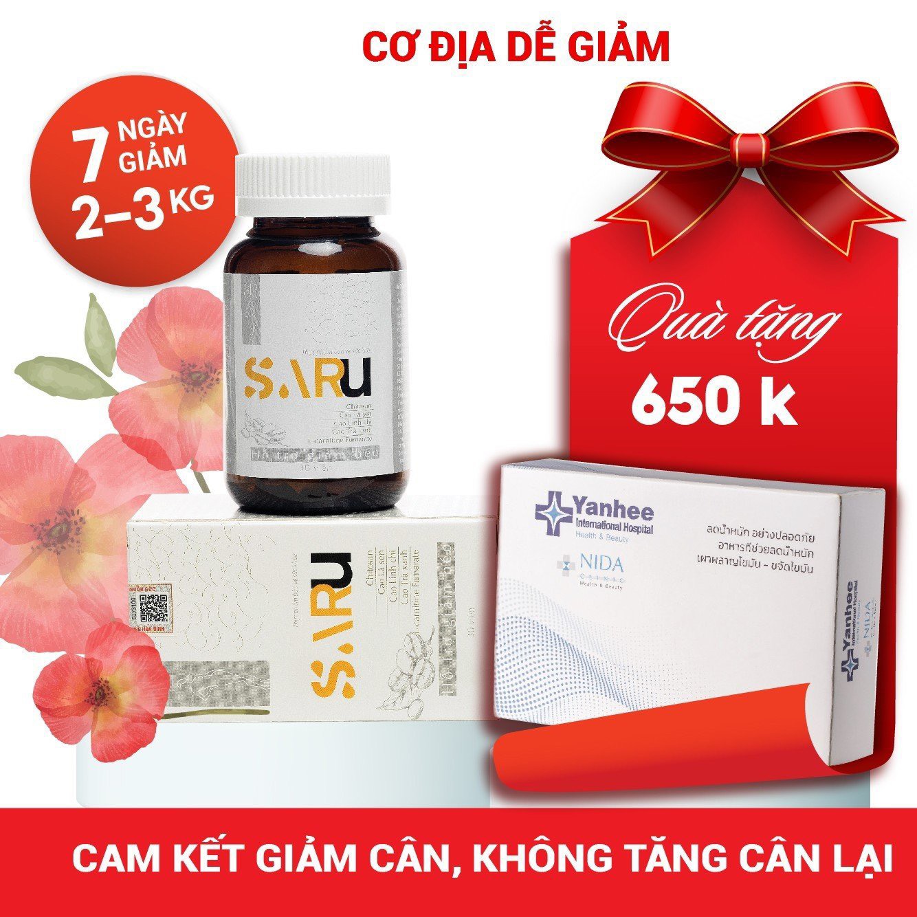 Giảm cân nhanh trong 7 ngày,Giảm Cân,giảm cân nhanh cực mạnh, Saru,detox giảm cân ,giảm mỡ bụng,viên uống giảm cân, giảm3-4kg Mỡ Không Tăng Lại - Giảm Cân An Toàn Và Hiệu Quả