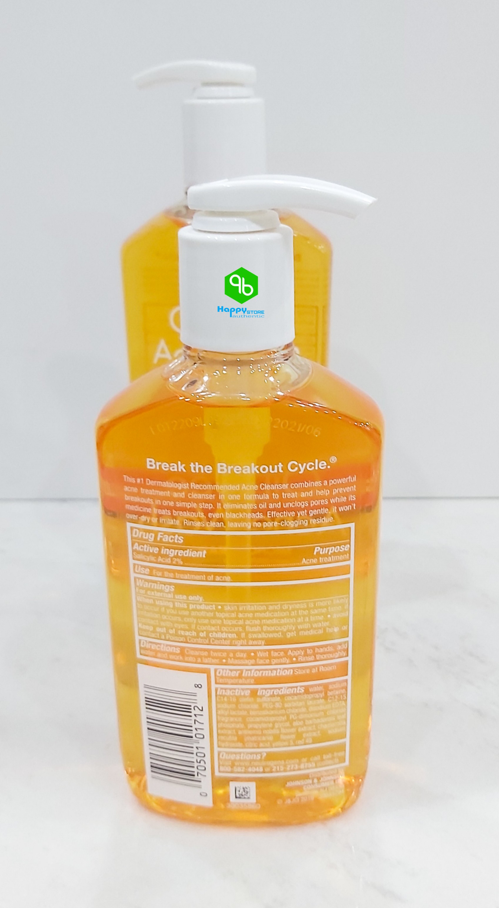 [HCM]SỮA RỮA MẶT NEUTROGENA OIL-FREE ACNE WASH 269ml usa