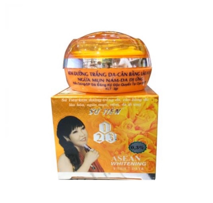 Kem dưỡng trắng da chống lão hóa Sứ Tiên cam hộp 3g