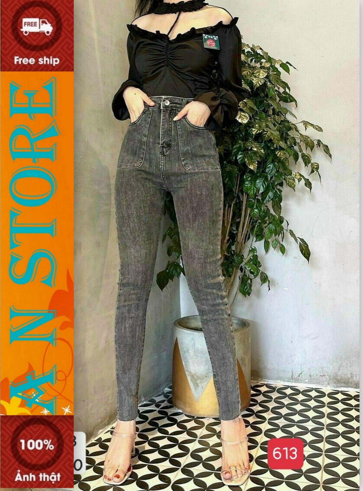 [CAM KẾT Y HÌNH]quần jean nữ cao cấp win 268 AN NHIÊN STORE M613 MẪU MỚI NHẤT thời trang siêu hót đơn giản trẻ trung hiện đại phong cách hàn quốc thời trang An Nhien STORE 9999 AN00224