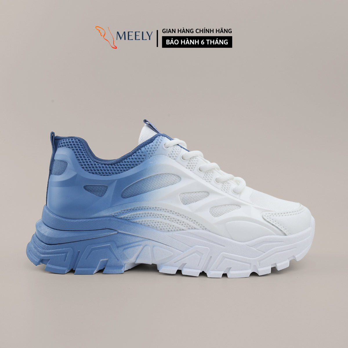 Giày thể thao nữ độn đế êm chân phong cách cá tính mới nhất meely - b9911