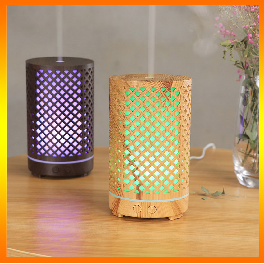 Máy xông tinh dầu mini đuổi muỗi loại cao cấp hình trụ- khử khuẩn, thiết kế hot nhất 2020