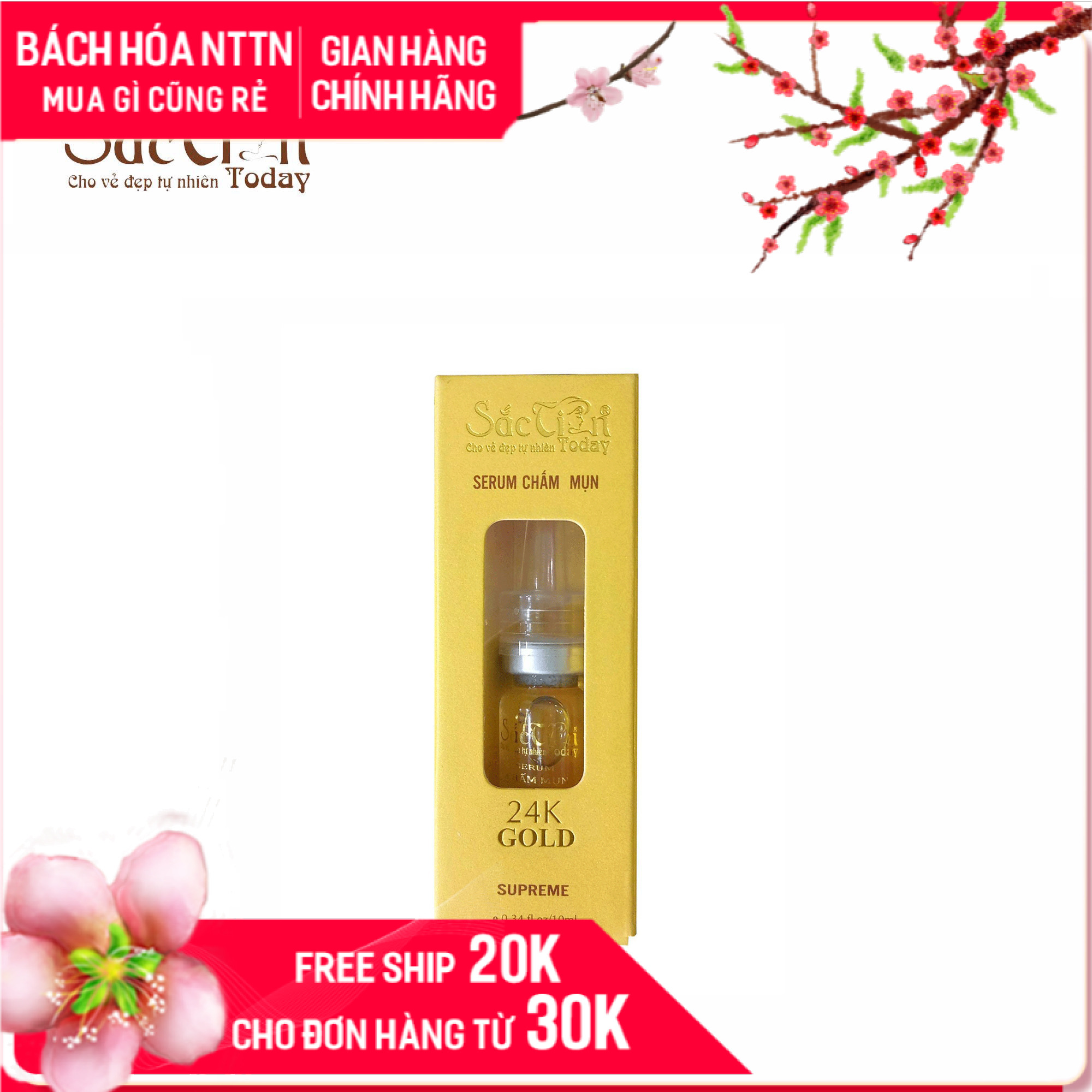 Serum chấm mụn Sắc Tiên Today 10ml làm khô nhanh cồi mụn hiệu quả sau 2-3 ngày