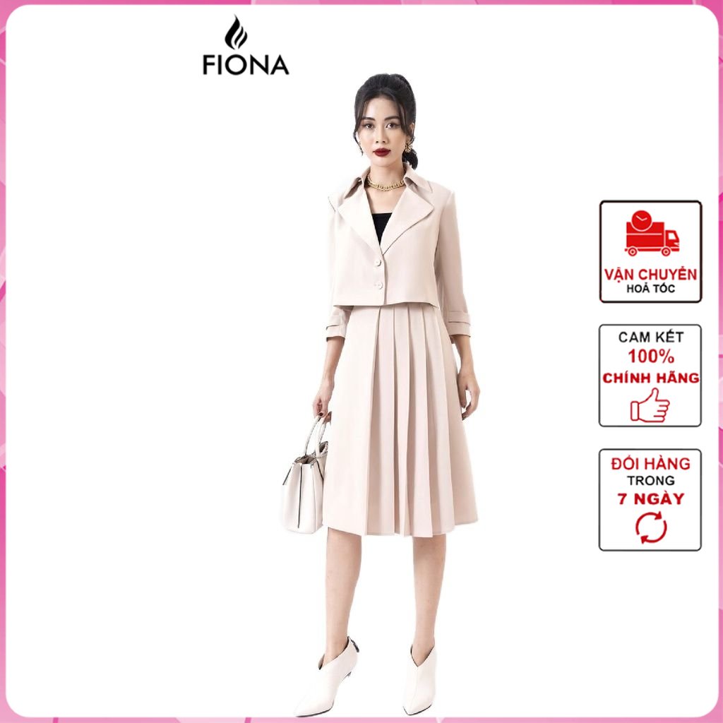 Chân váy midi dáng chữ a fiona, chân váy công sở nữ thu đông mã f250734