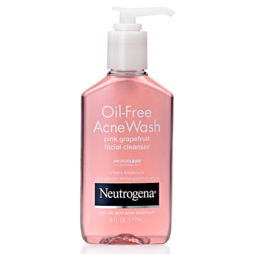 Sữa Rửa Mặt Neutrogena Oil-Free Acne Wash Pink Grapefruit Facial Cleanser 177ml - Tạm Biệt Nỗi Lo Về Mụn