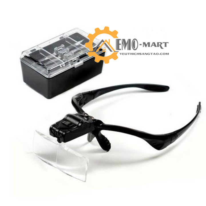 Kính lúp đeo đầu có đèn v2