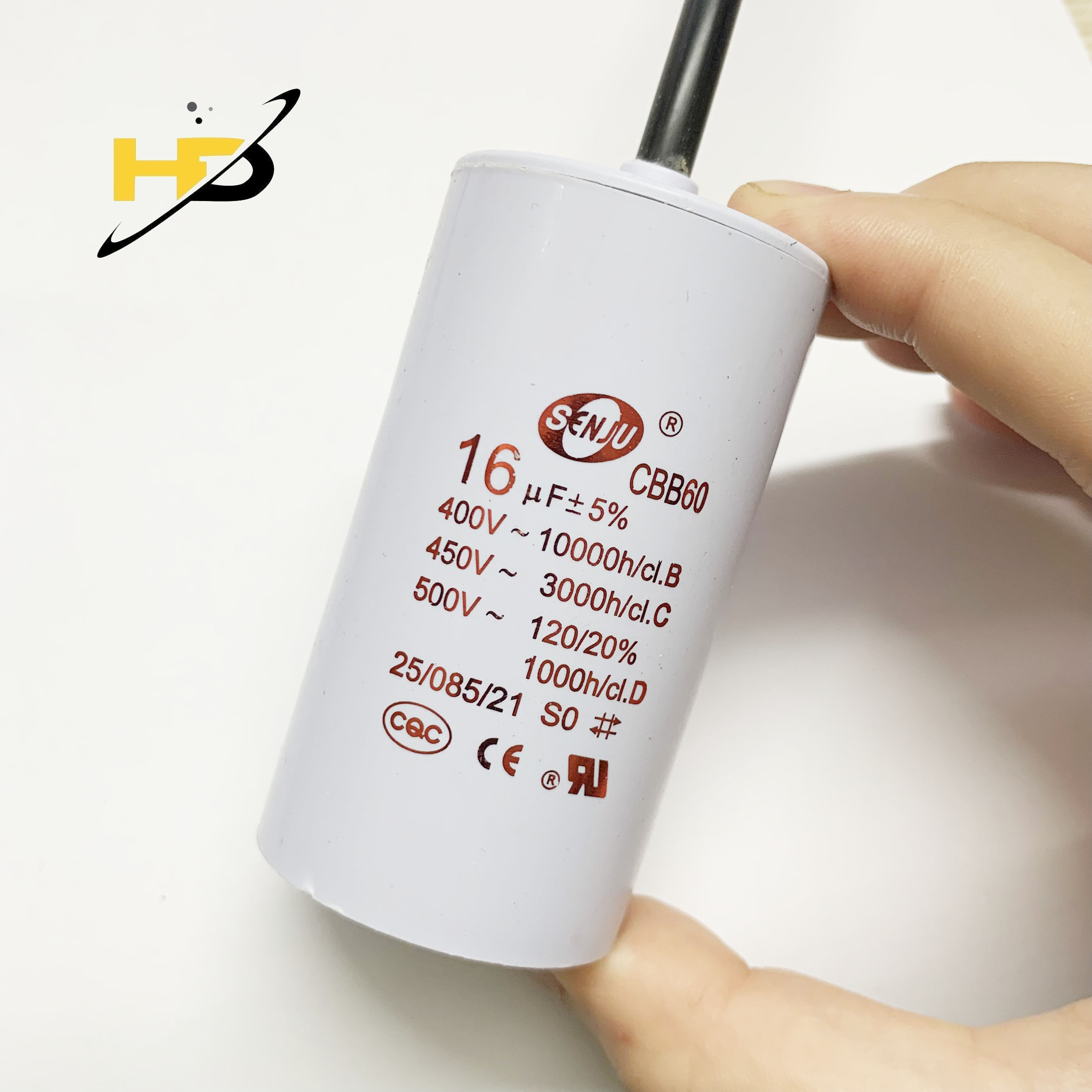 Tụ điện cbb60-tụ đề 16uf 450v dùng cho máy giặt máy bơm loại tốt