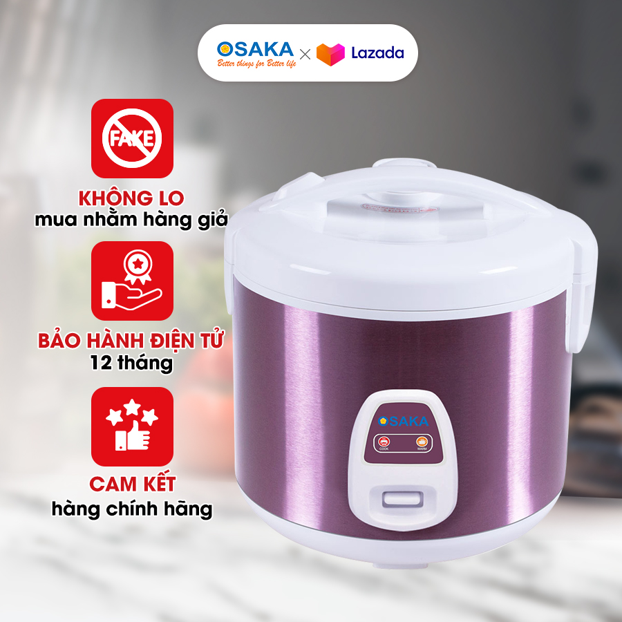 Nồi cơm điện osaka rc318p 1.8l