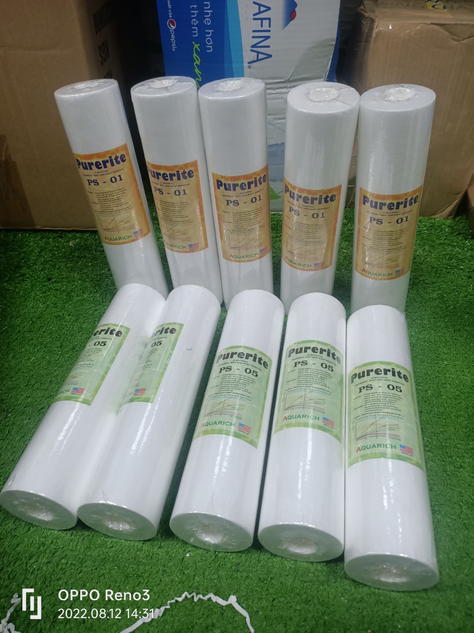Combo 10 Lõi lọc thô PP 10in - kích thước 1 micron và 5micron