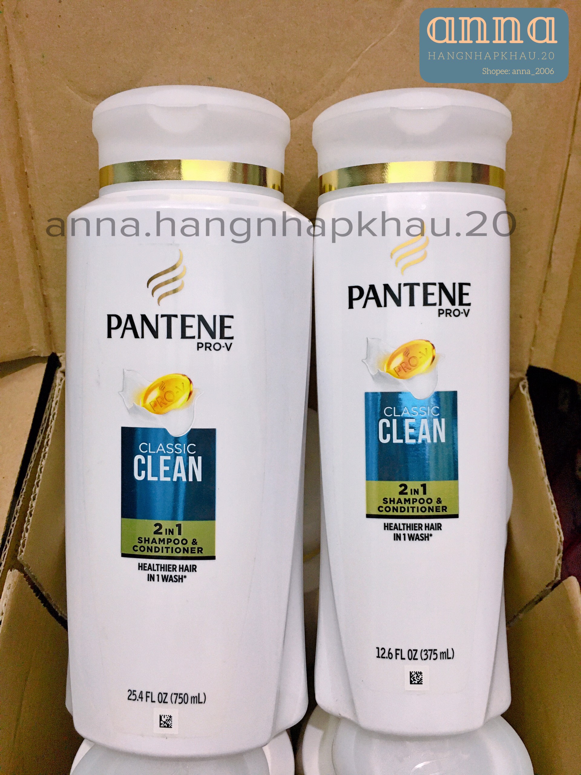 Dầu gội - xả pantene pro-v classic clean 2in1