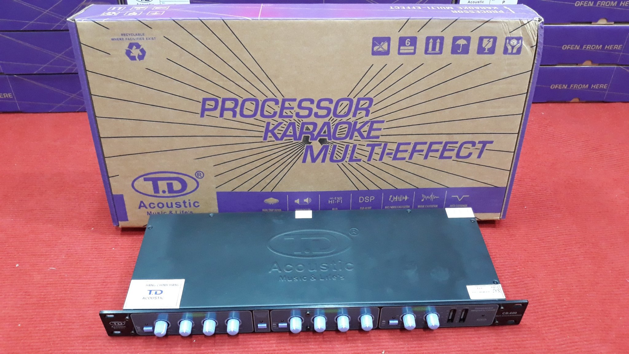 Máy nâng tiếng td acoustic cb-600 - tặng dây kết nối