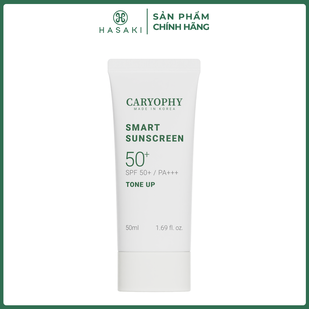  Kem Chống Nắng Caryophy Nâng Tone Ngừa Mụn 50ml Smart Sunscreen SPF 50+   PA+++ #Tone Up Hasaki Sản Phẩm Chính Hãng 