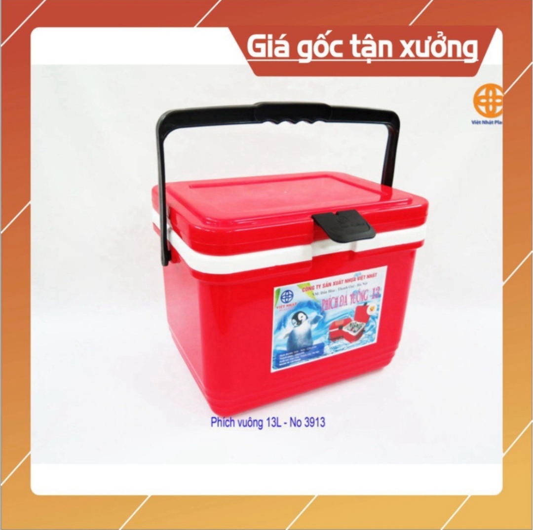 Phích đá, thùng đá vuông giữ nhiệt 13l, 16l, 24l việt nhật. thùng cao cấp 3 lớp giữ nhiệt đến 6 tiếng.