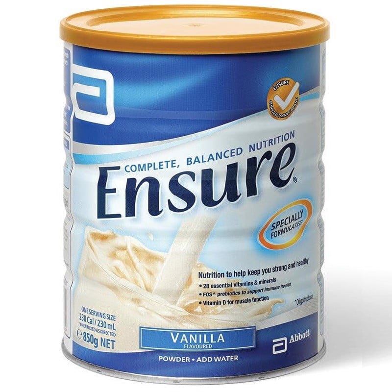 Sữa Bột Ensure Úc Vị Vanilla 850g