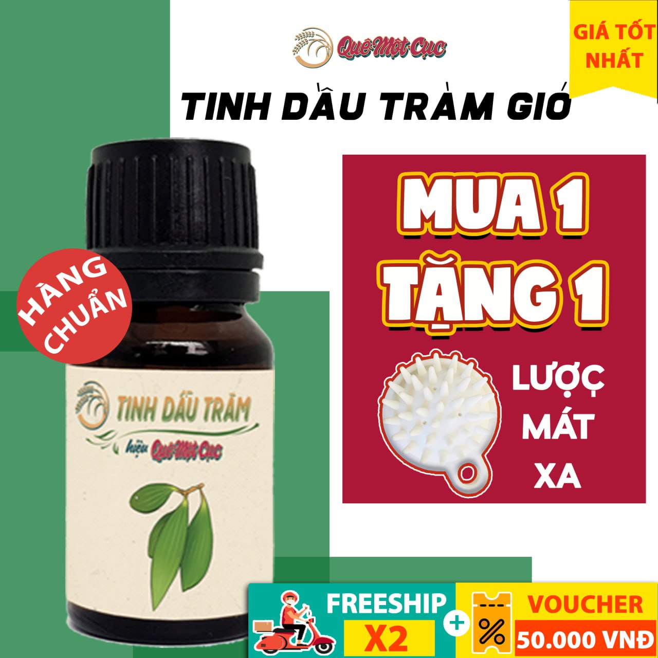 Tinh dầu tràm gió [HÀNG CAO CẤP] cam kết 100% nguyên chất chiếc tách đặc biệt QUÊ MỘT CỤC 10ml (xanh lá lợt)
