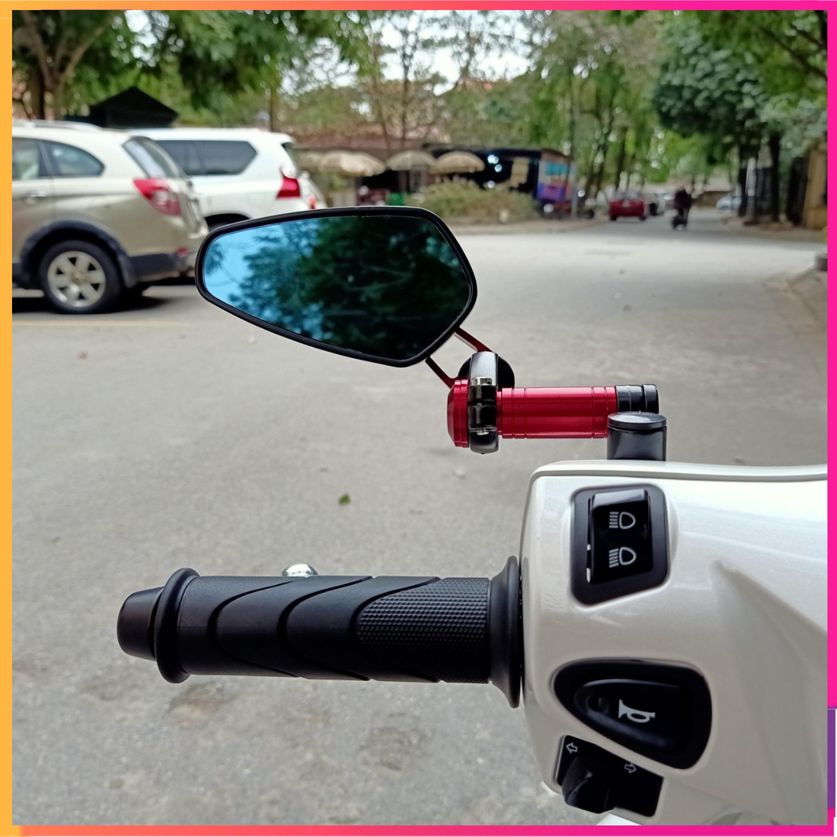 Gương xe máy Honda yamaha thiết kế thời trang nhỏ gọn