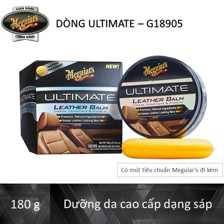 Meguiar's Dưỡng da nội thất ô tô dòng Ultimate - Leather Balm - G18905, 180 g