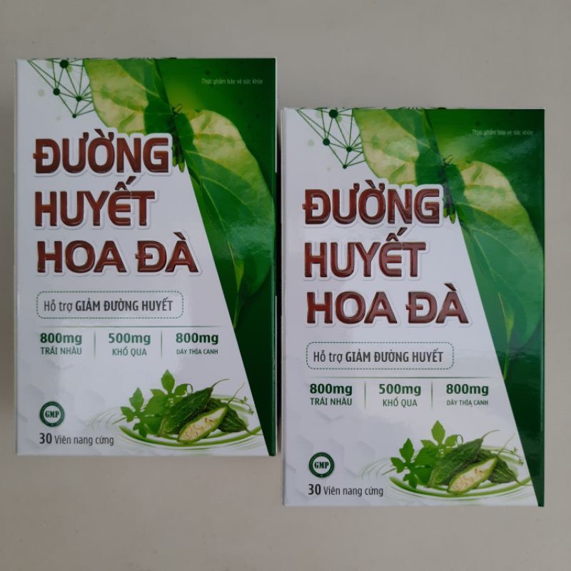 Viên uống tiểu đường ĐƯỜNG HUYẾT HOA ĐÀ (Sỷ) giảm đường huyết, ổn định huyết áp, Hộp 30 viên