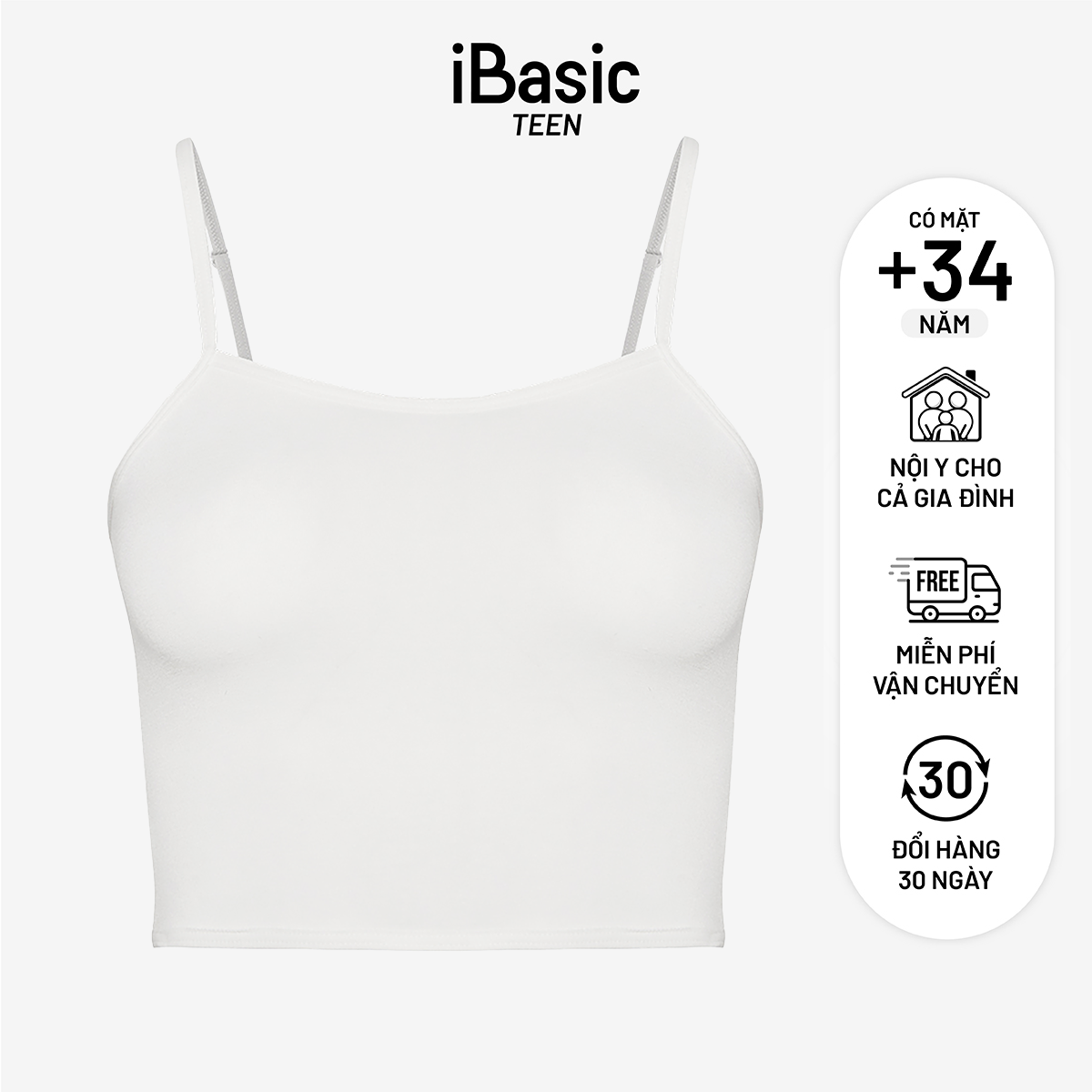  Áo lót iBasic cami ngắn cho học sinh VA111 