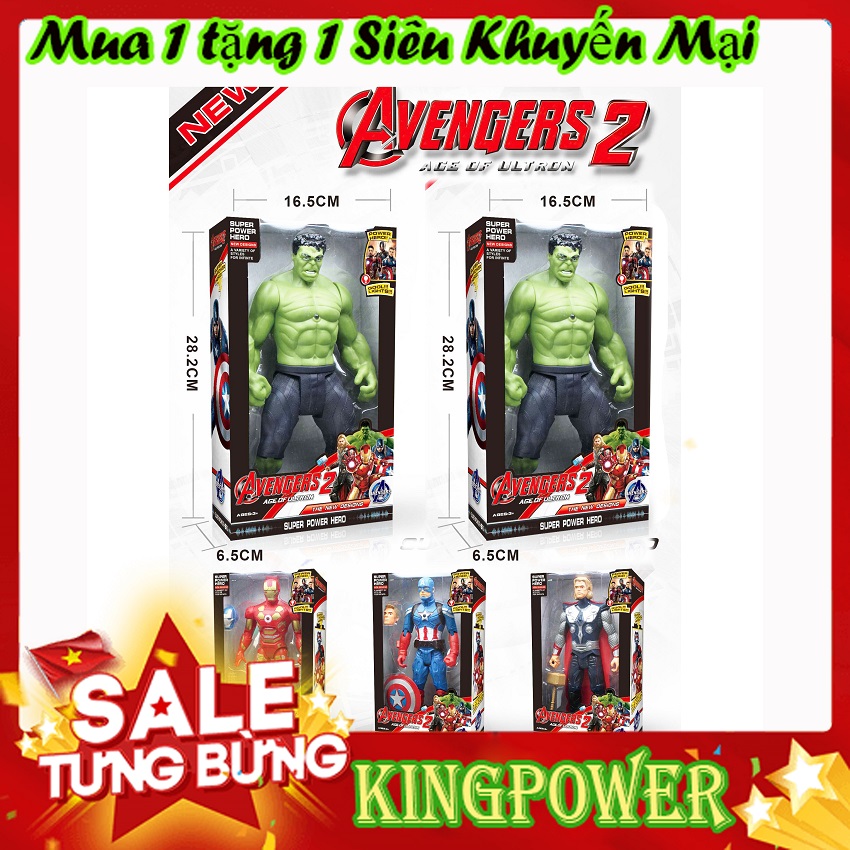 Đồ Chơi Mô Hình Siêu Anh Hùng 1883 KINGPOWER - Gồm 4 Nhân Vật Lựa Chọn, Cao 27 cm, Nhựa Cao Cấp, Màu Sắc Đa Dạng, Thiết Kế Đẹp Mắt, Có Đèn Phát Sáng, Dành Cho Các Bé Đam Mê Sưu Tập