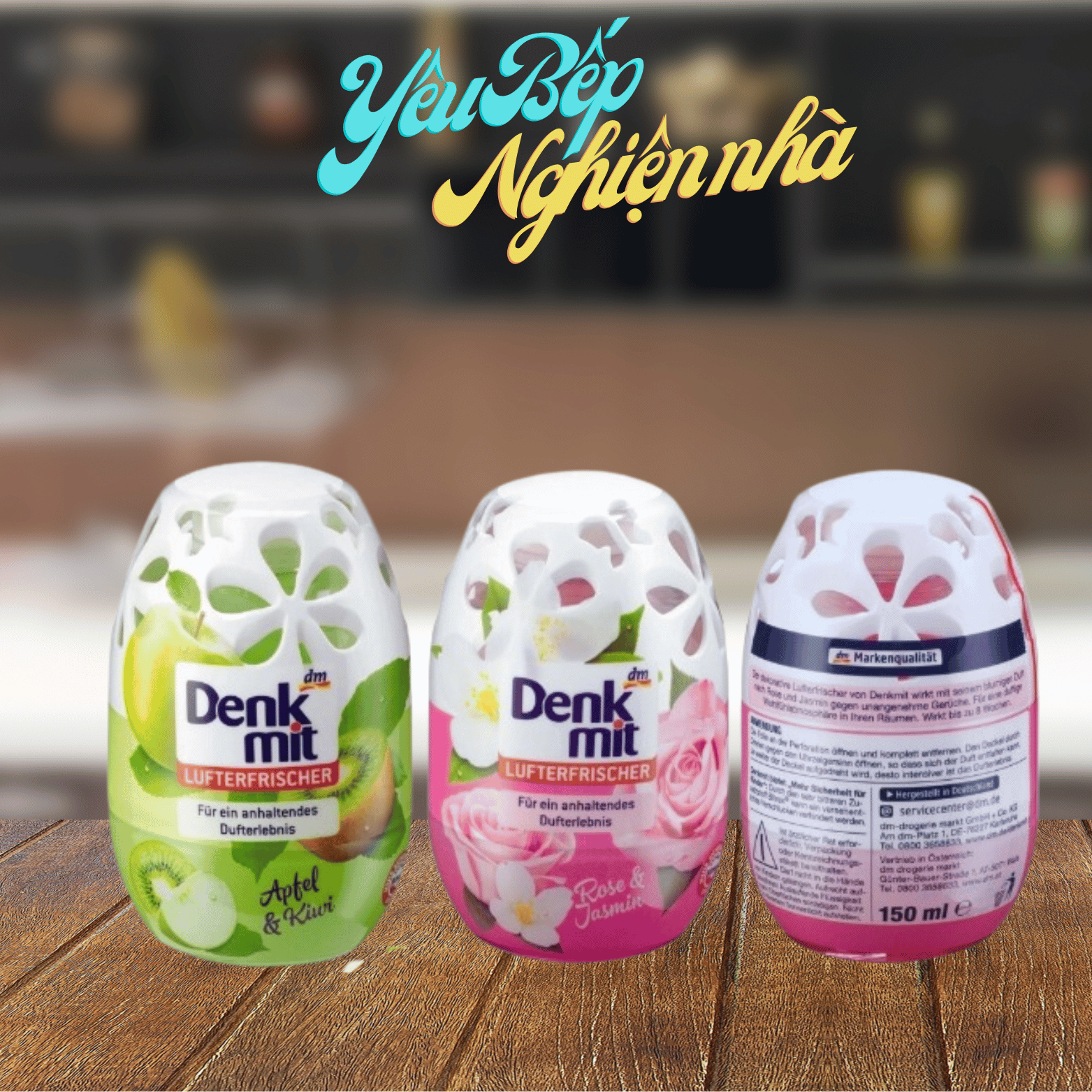 Sáp thơm phòng khử mùi Denkmit 150ml cao cấp - hàng nhập khẩu Đức Yêu Bếp Nghiện Nhà VNM