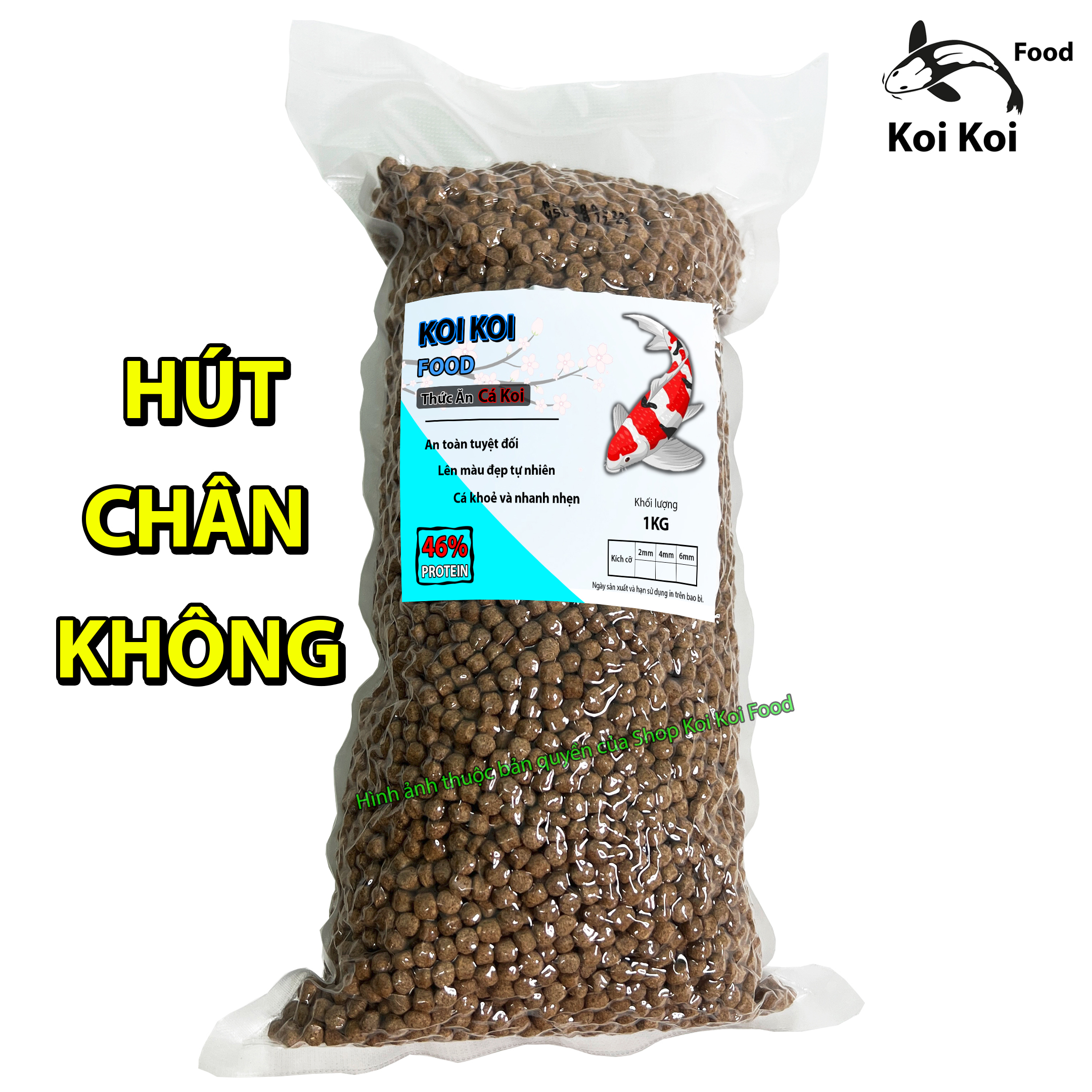 Cám cá koi 46% đạm koi koi food - thức ăn cho cá koi