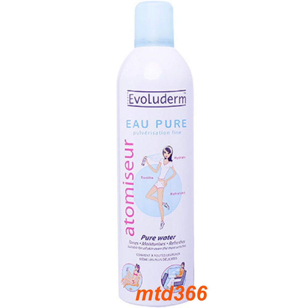 Xịt khoáng 400ml Evoluderm.